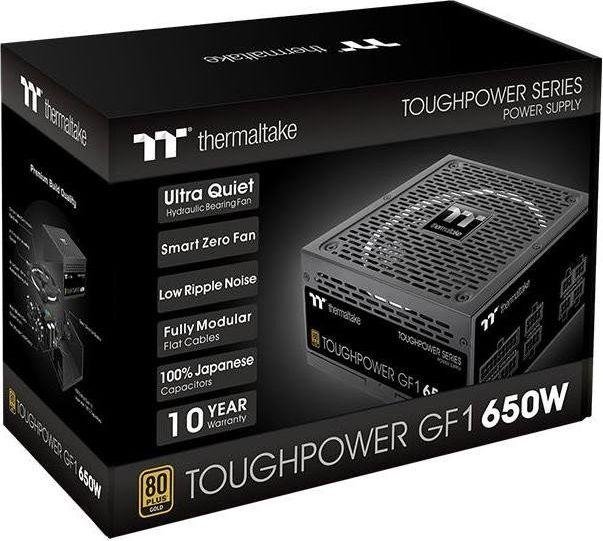 Thermaltake Toughpower GF1 Power Supply, 650W - Thumbnail 9