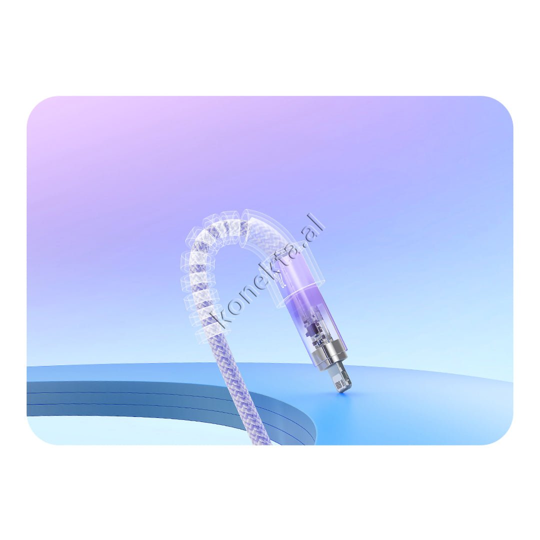 Baseus Type-C to Lightning Cable, 1m, Transparent, 20W - Thumbnail 8