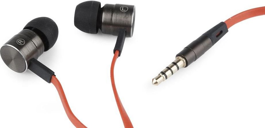 Gembird London Headphones, Red - Image 1