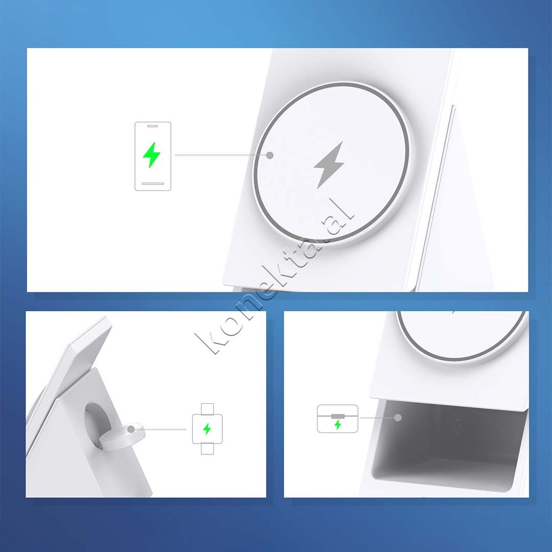 Choetech Wireless Charger 3 Ne 1 Magnetic - Thumbnail 7