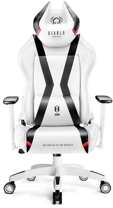 Diablo X-Horn 2.0 Gaming Chair, White/Black - Image 1