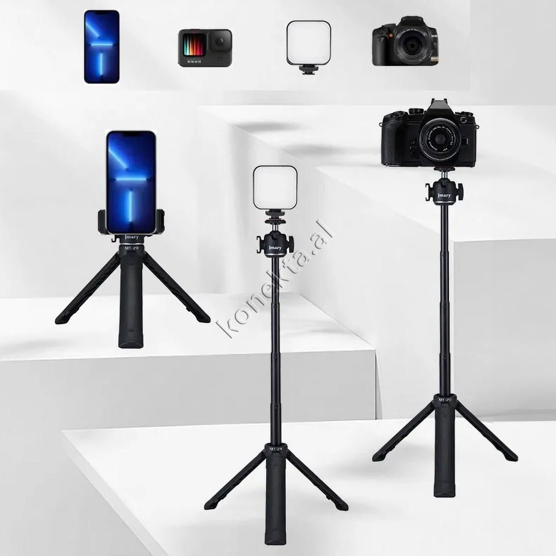 Jmary Tripod, Adjustable Length, Aluminum & ABS - Thumbnail 2
