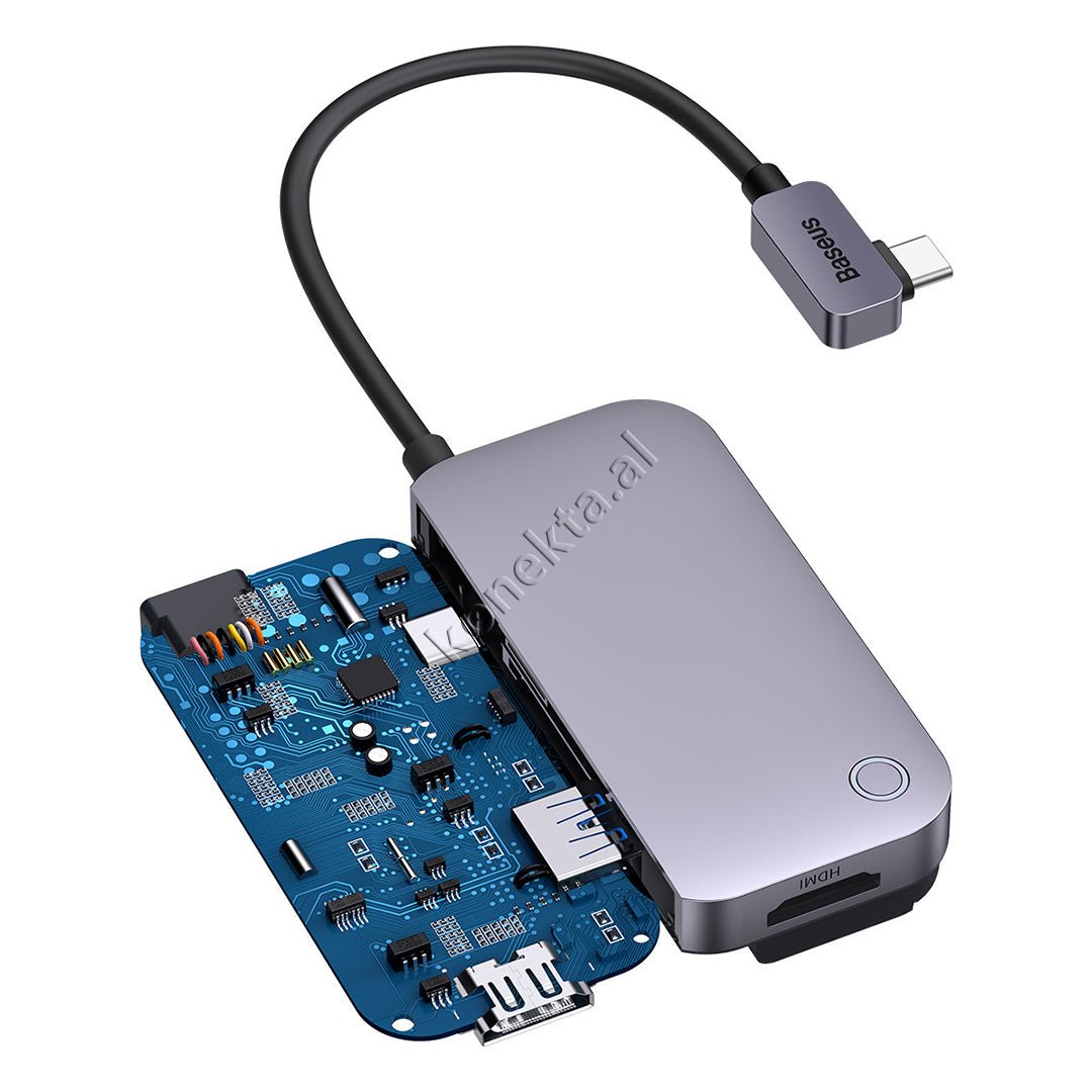Baseus Multifunctional Type-C Adapter with Tablet Holder and Multiple Ports - Thumbnail 7