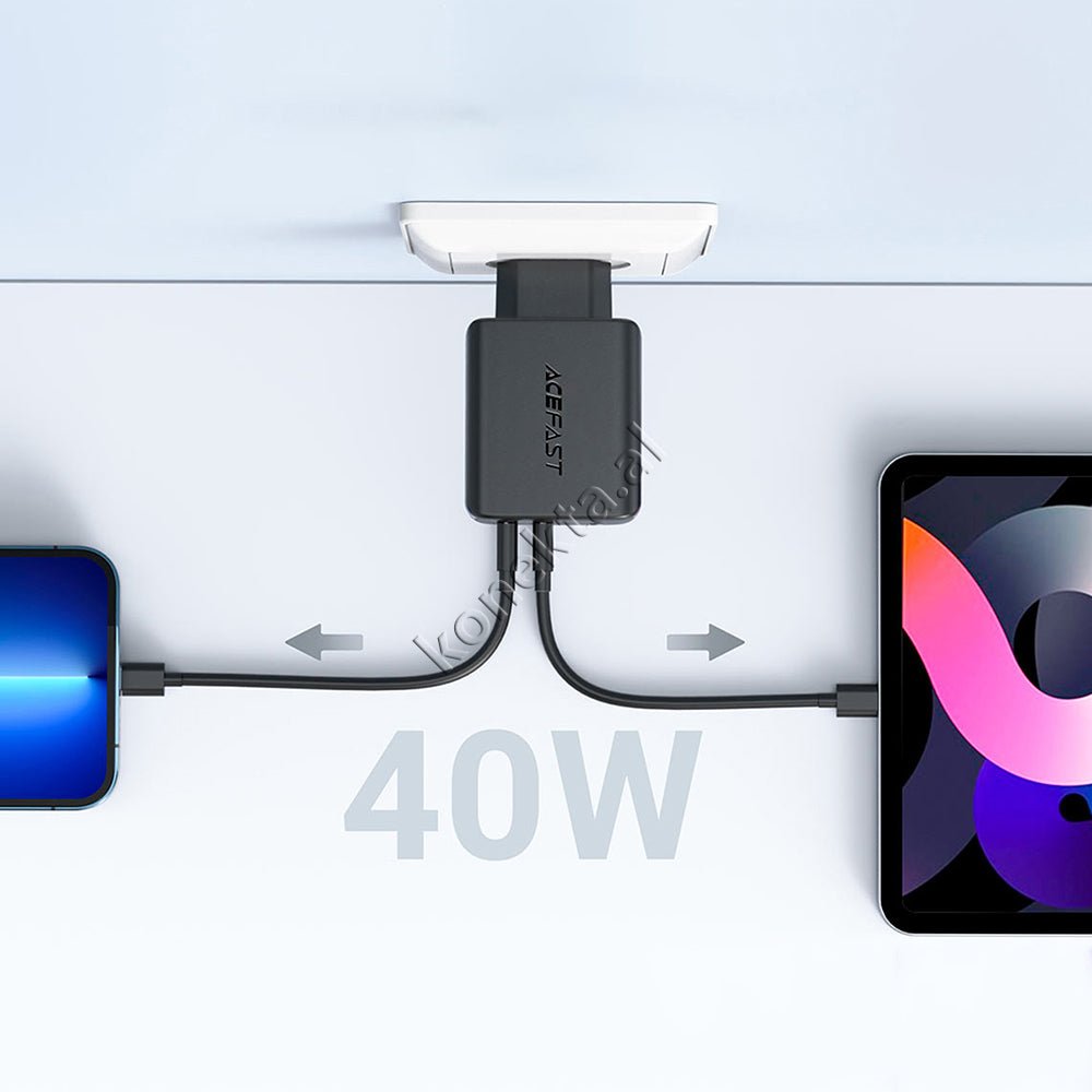 AceFast 40W Charger with 2 Type-C Ports - Thumbnail 9