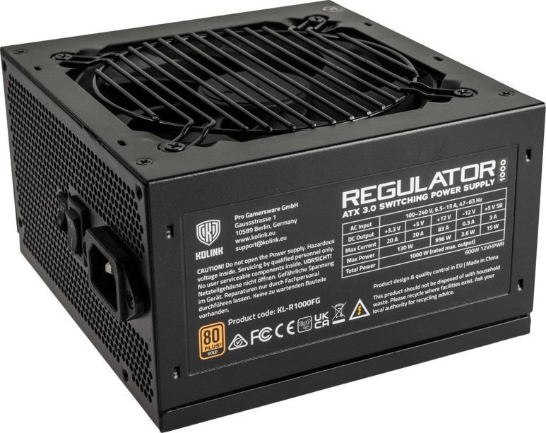 Kolink Regulator KL-R1000FG Power Supply, 1000W - Image 1
