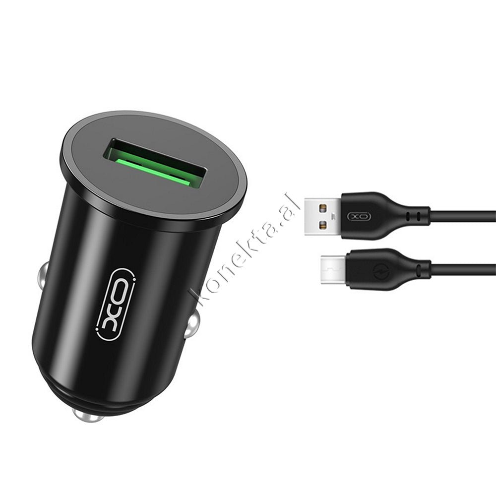 XO Adaptor Karikimi Per Makine 18W Me 1 Porte Dhe Kabell Lightning / Micro & Type-C - Thumbnail 4