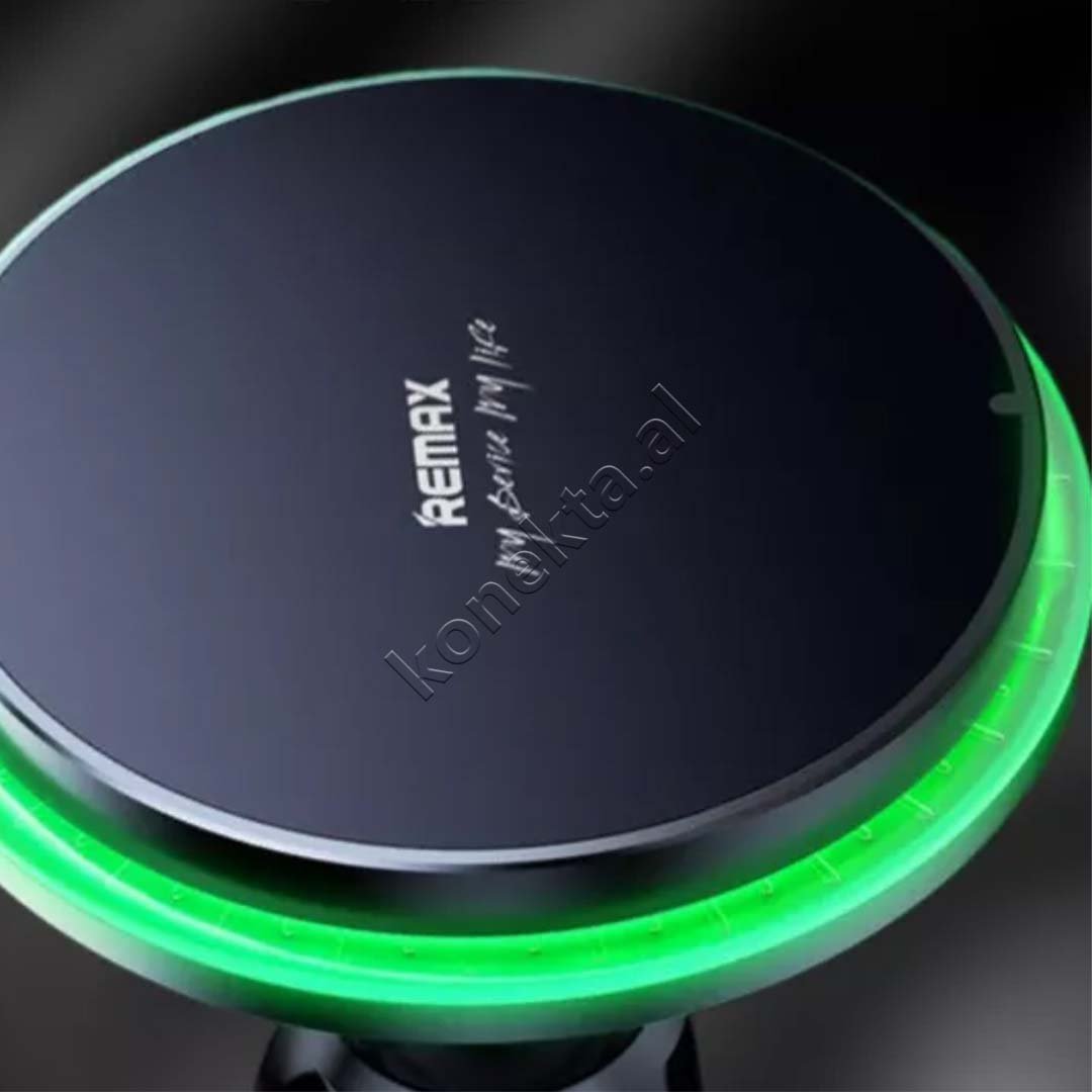 Remax Wireless Charger and Car Phone Holder, Black - Thumbnail 8