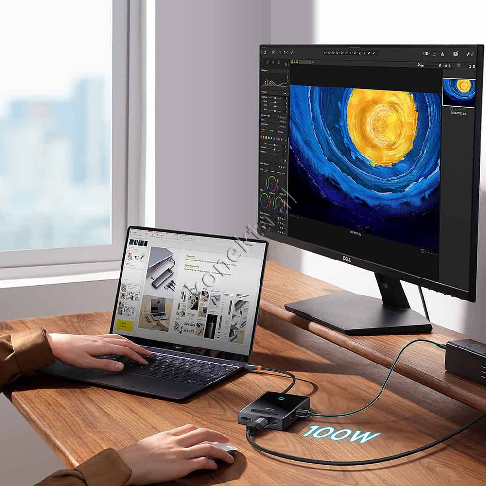 Baseus Adaptor HUB Me Shumë Porta 8 në 1 - Thumbnail 10