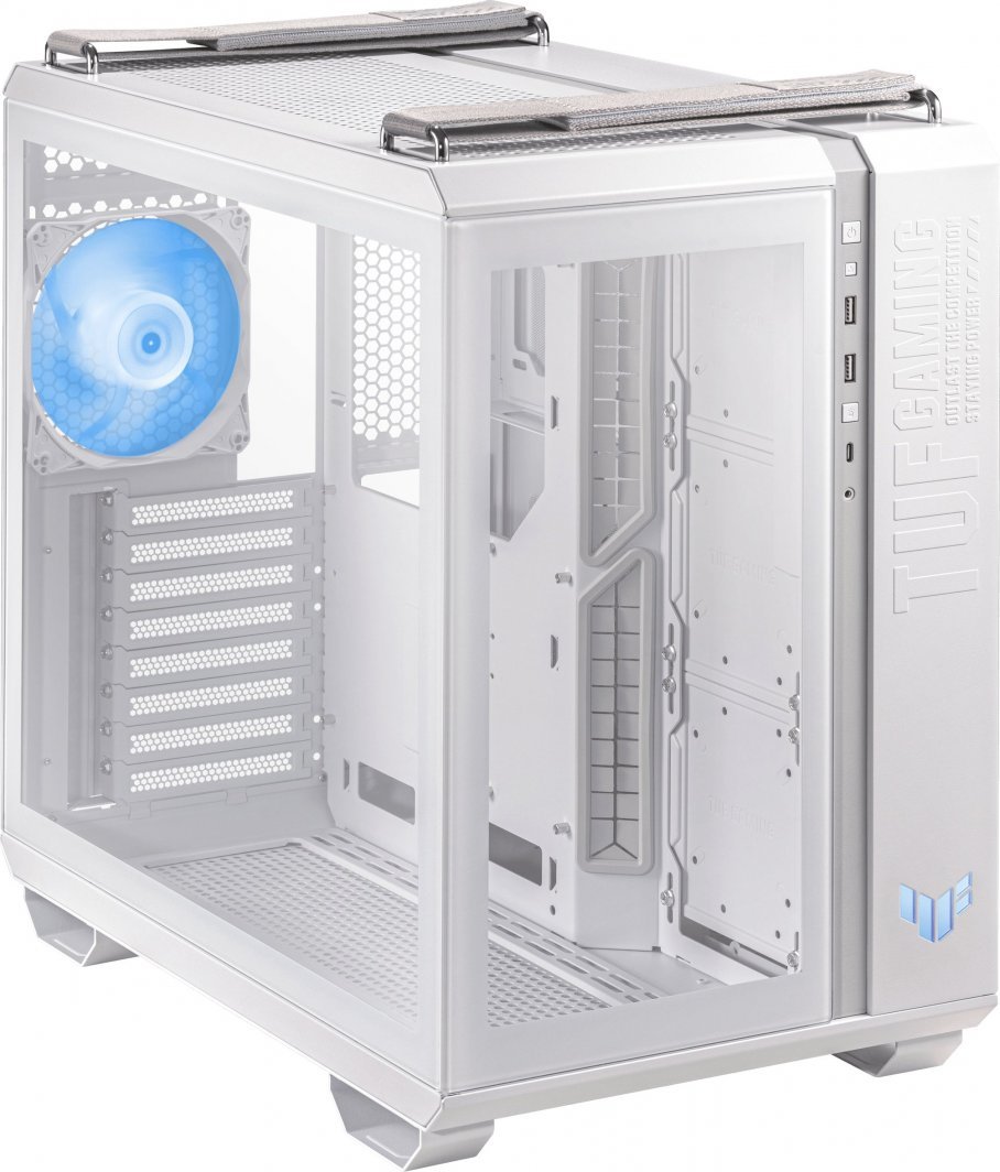 Asus TUF Gaming GT502 PLUS TG ARGB Case, White, Midi Tower - Thumbnail 9