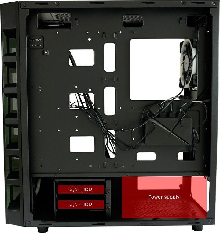 LC-Power Gaming 709B Solar_System_X Case, Midi Tower - Thumbnail 10
