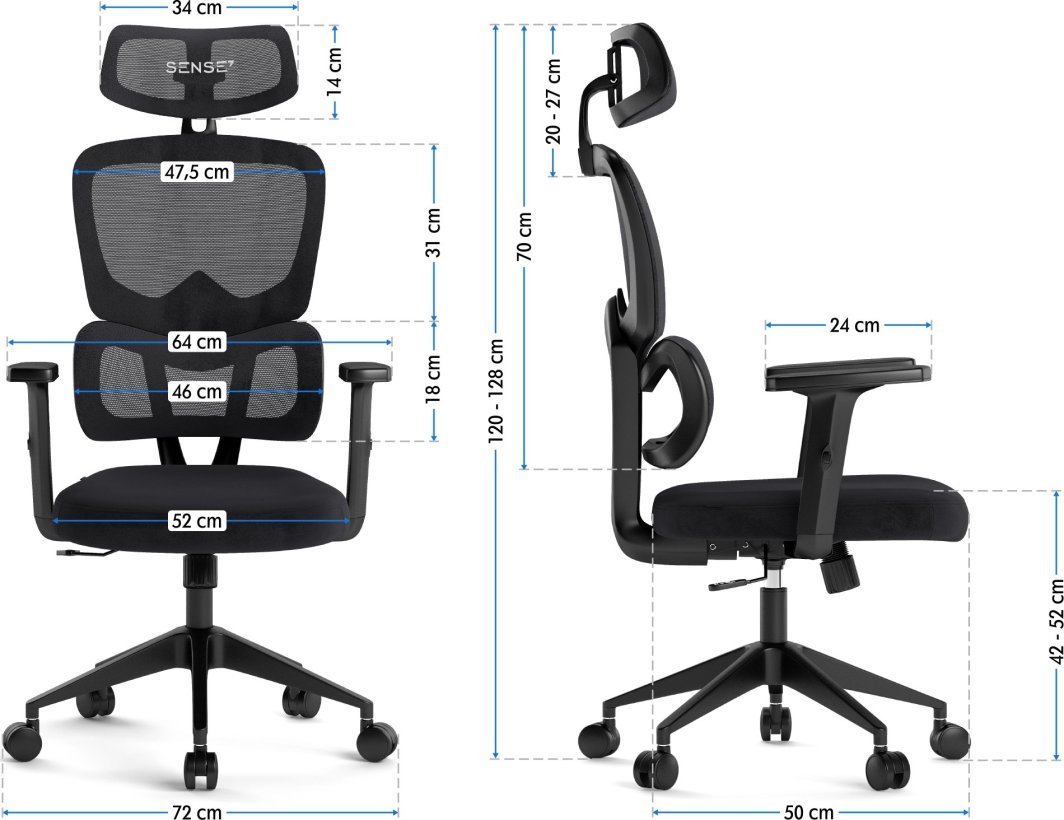 SENSE7 Veno Chair, Black - Thumbnail 4