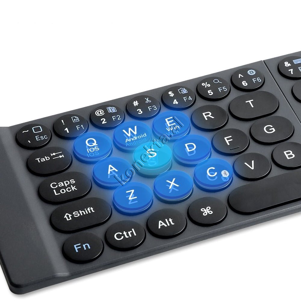 WiWU Wireless Keyboard, Foldable, Bluetooth, with Stand and Carrying Case - Thumbnail 4