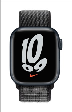 Apple Watch Nike Sport Loop, Summit White Black, 41mm - Image 1