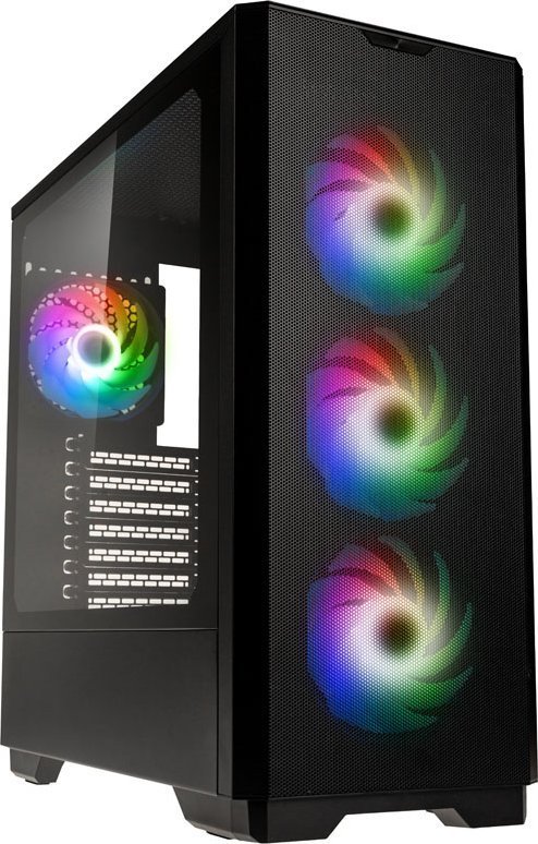 Kolink Unity Solar Mesh ARGB Case, Black, Midi Tower - Image 1