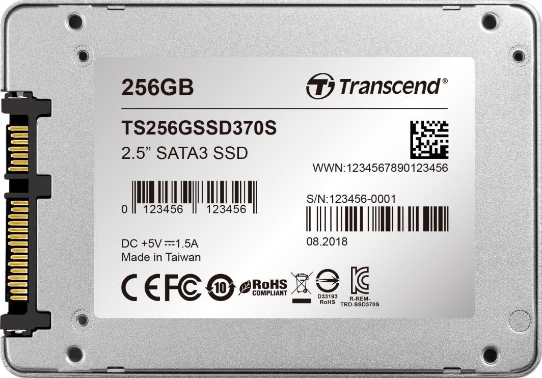 Transcend SSD370S SSD, 256GB, 2.5" SATA III - Thumbnail 6