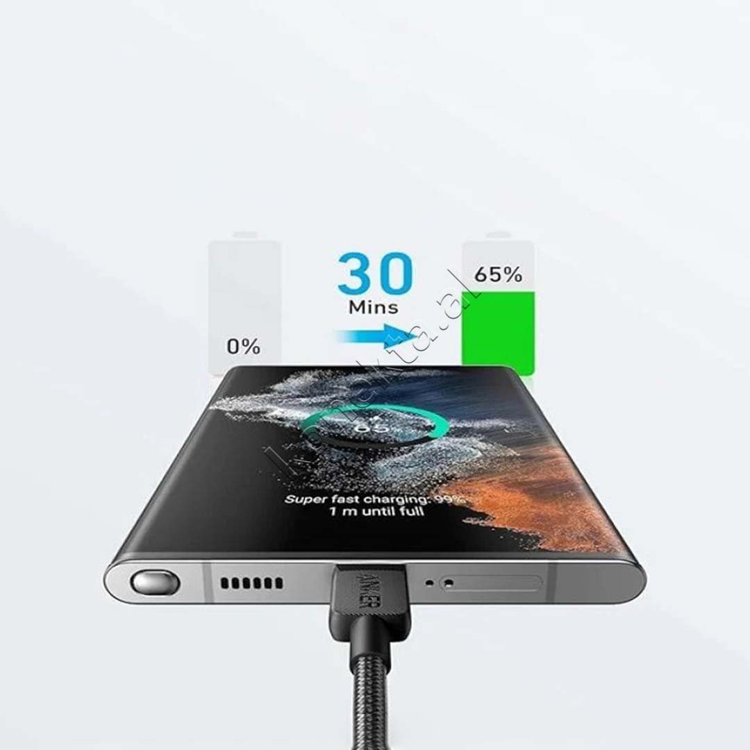 Anker 60W Type-C to Type-C Cable, Black, 1m / 2m - Thumbnail 5