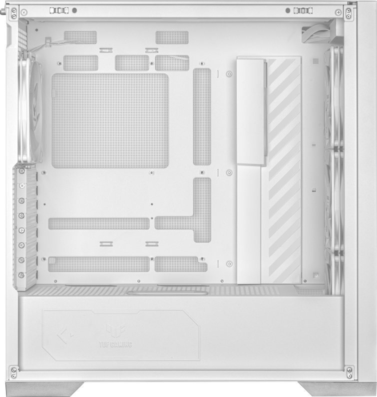 ASUS TUF Gaming GT302 TG ARGB Case, White, Midi Tower - Thumbnail 7
