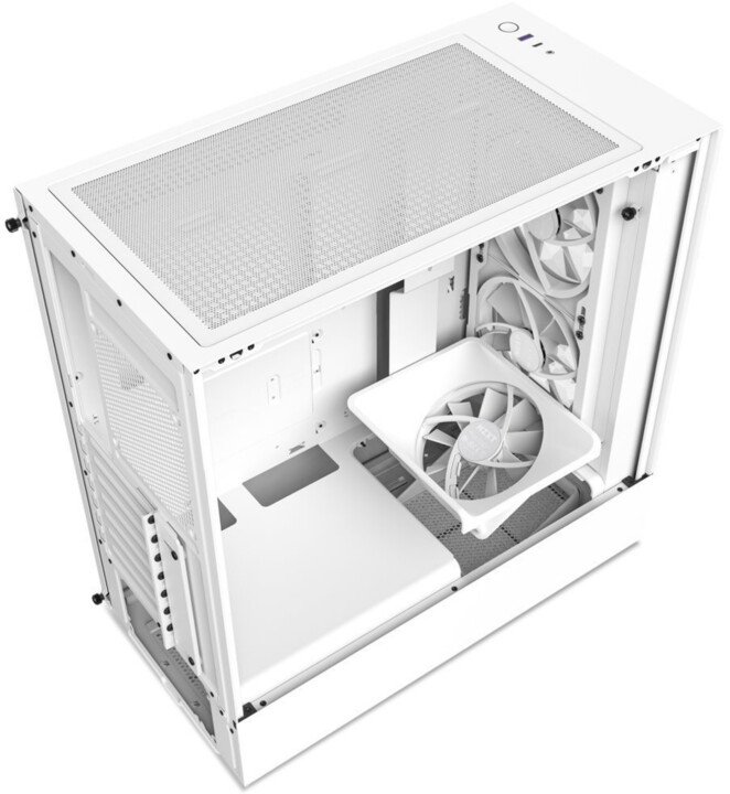 NZXT H5 Elite Case, White - Thumbnail 5
