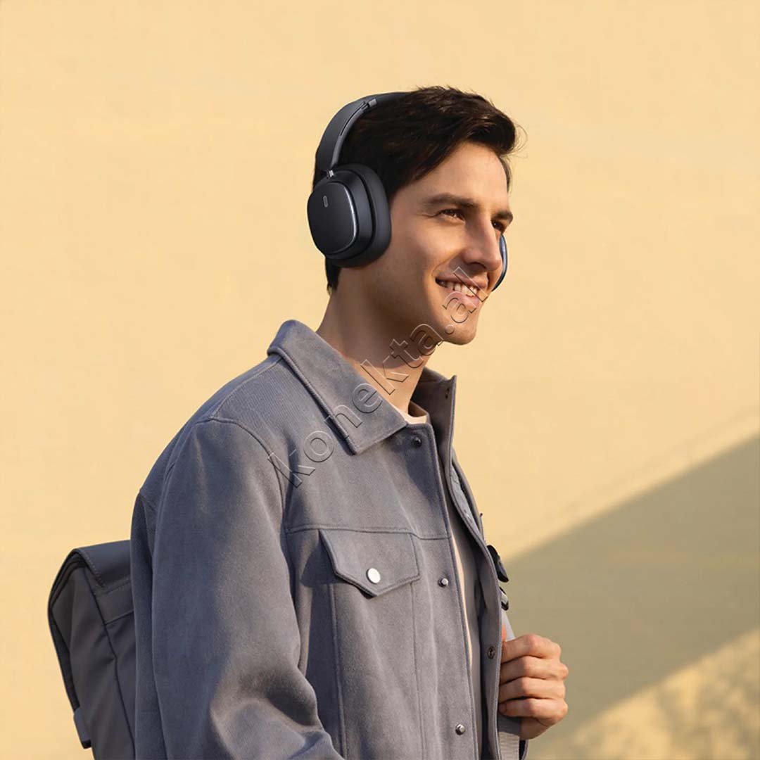 Baseus Wireless Bluetooth Headphones, Black - Thumbnail 5