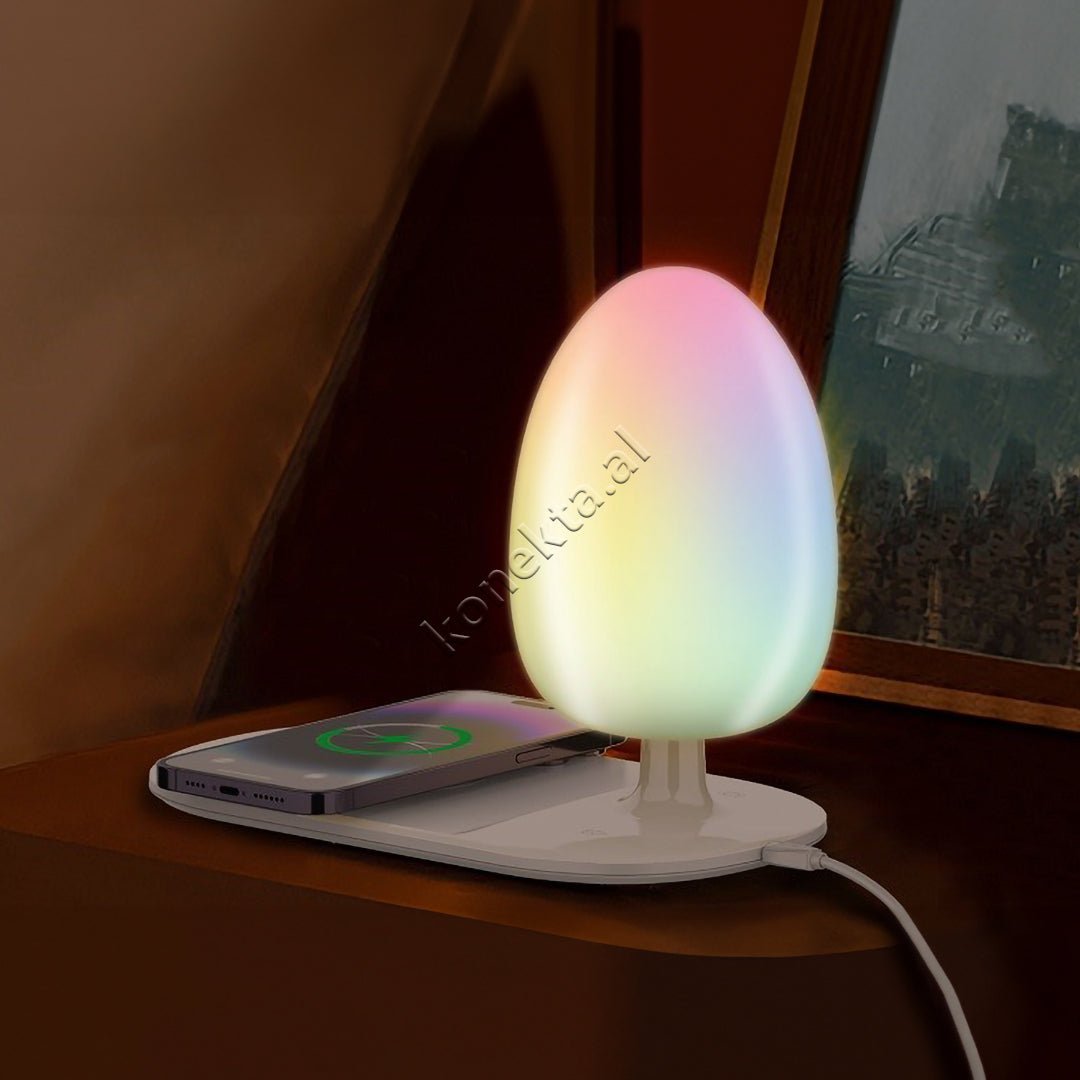 LDNIO Wireless Charger 15W with LED Night Light RGB - Image 1