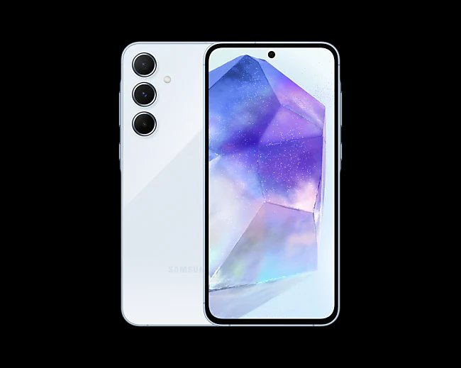 Samsung Galaxy A55, 8GB RAM, 128GB, Awesome Ice Blue - Image 1