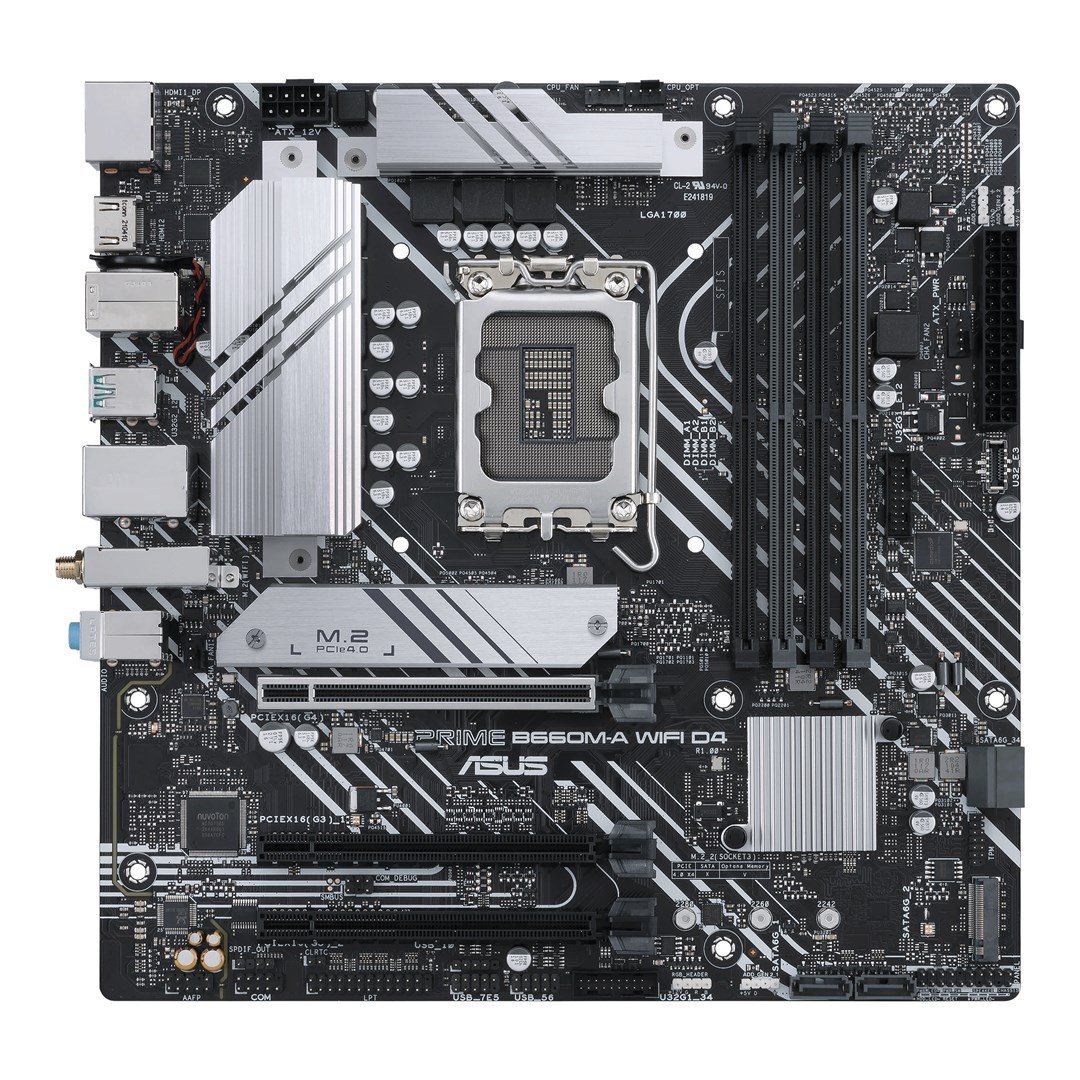 ASUS PRIME B660M-A WiFi D4 Intel B660 LGA 1700 Micro ATX Motherboard - Thumbnail 6
