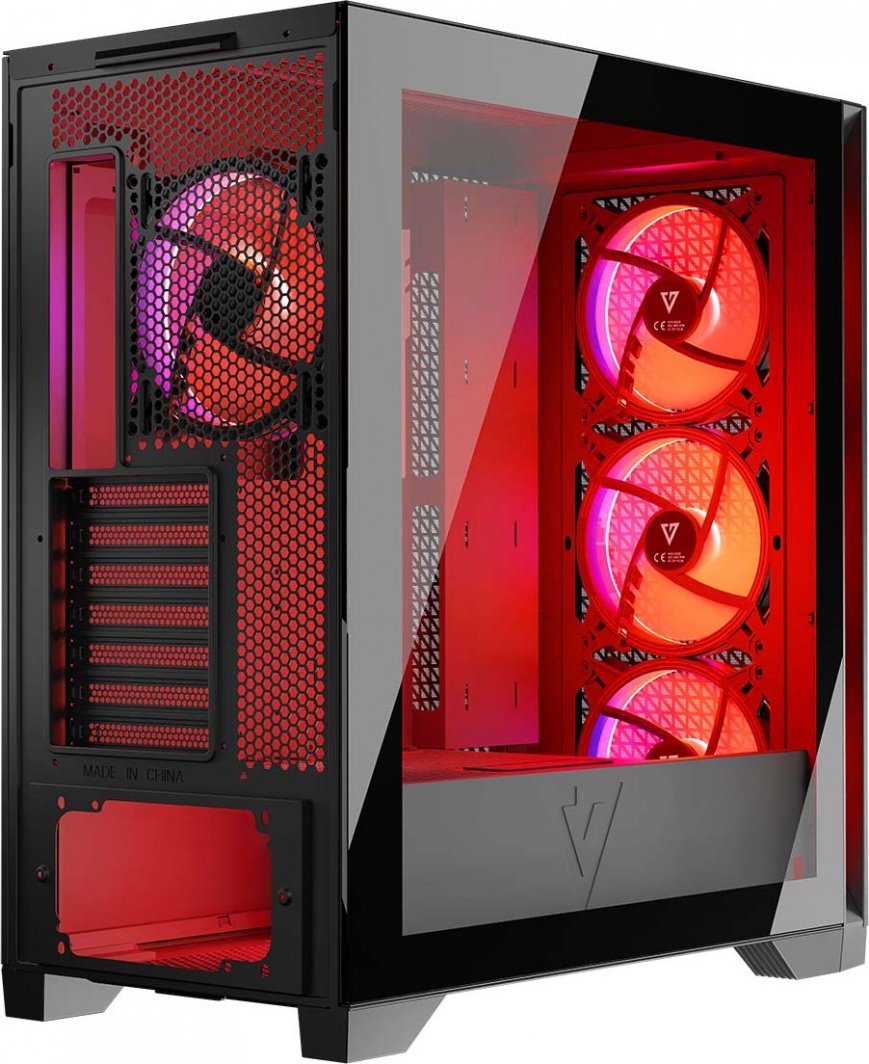Modecom Volcano Expanse T Apex ARGB Case, Black, Midi Tower - Thumbnail 3