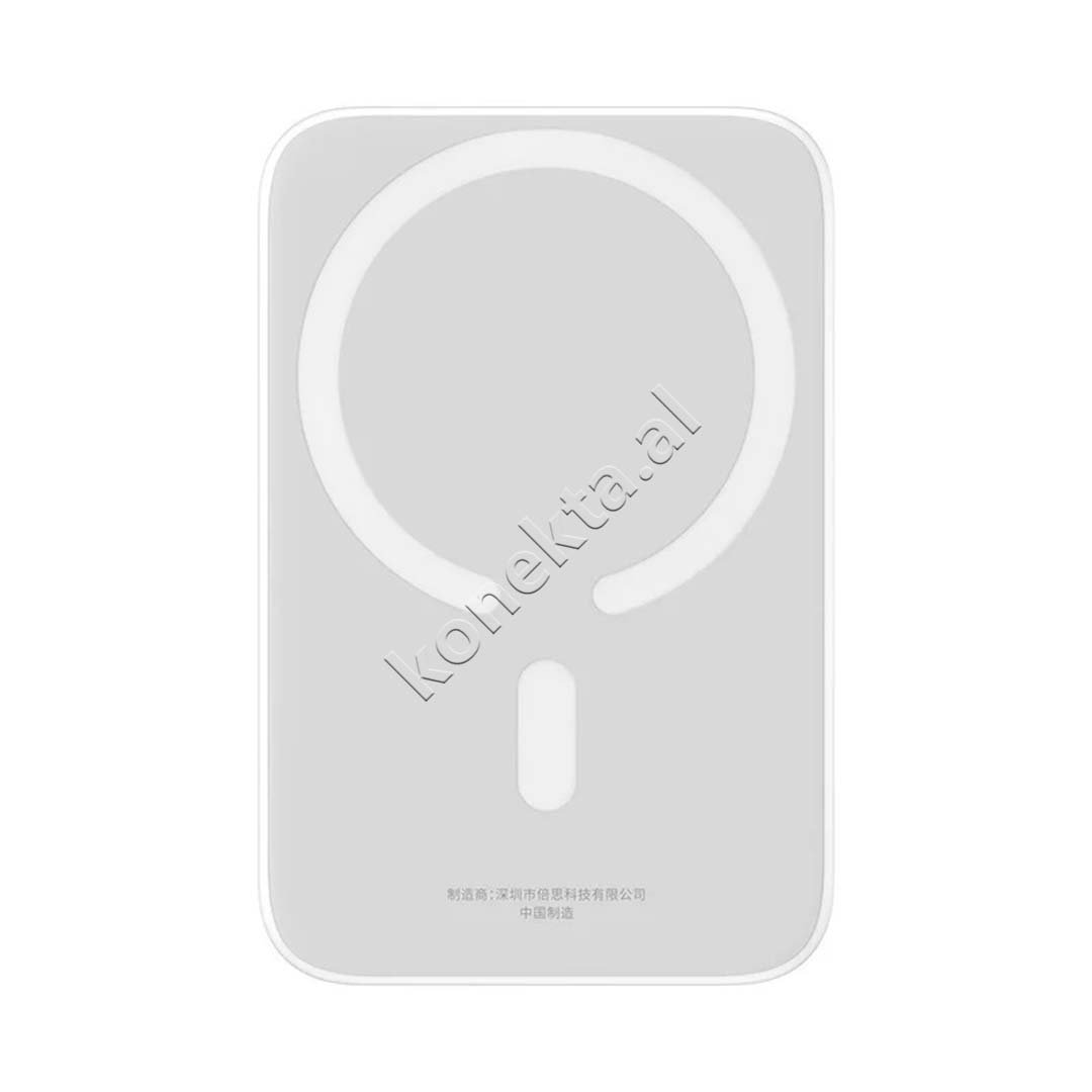 Baseus Wireless Power Bank, 6000mAh, 20W, White - Image 1