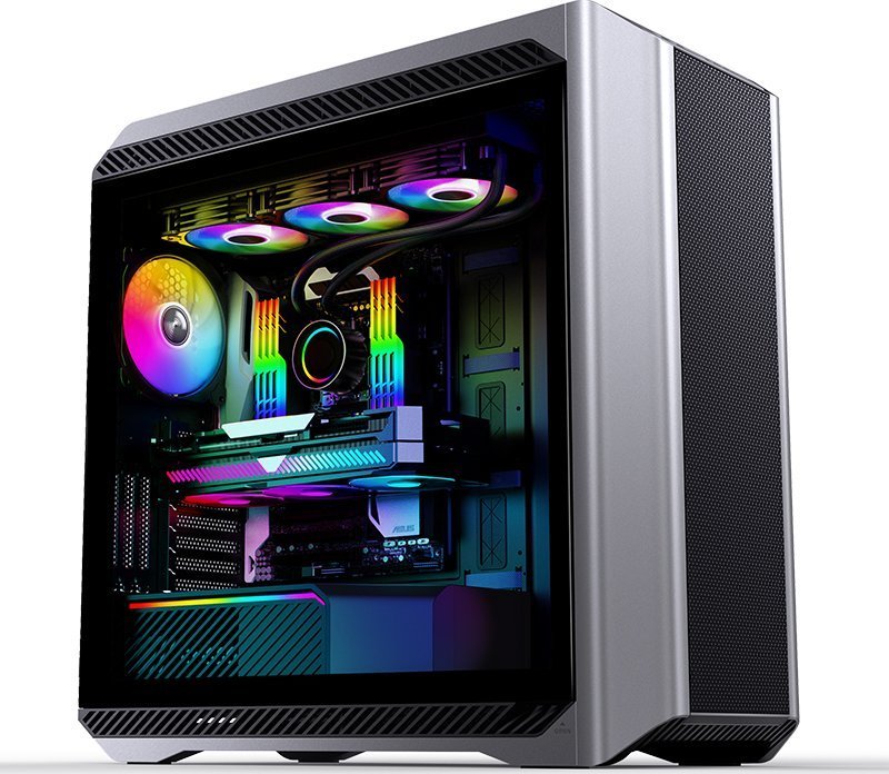 Jonsbo D500 ARGB Case, Black and Silver, Full Tower - Thumbnail 5