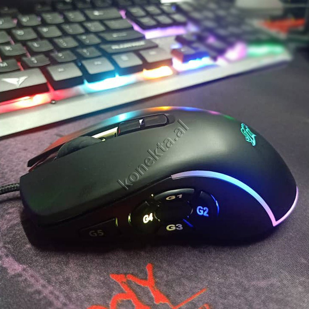 tjetertjeter Gaming Mouse, Black, RGB Lighting - Thumbnail 4