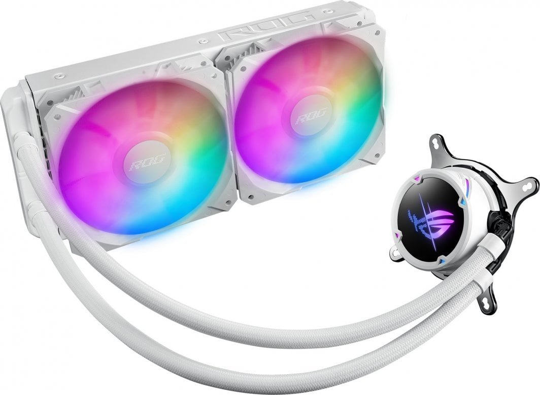 ASUS ROG STRIX LC II 240 ARGB CPU Cooler, White - Image 1