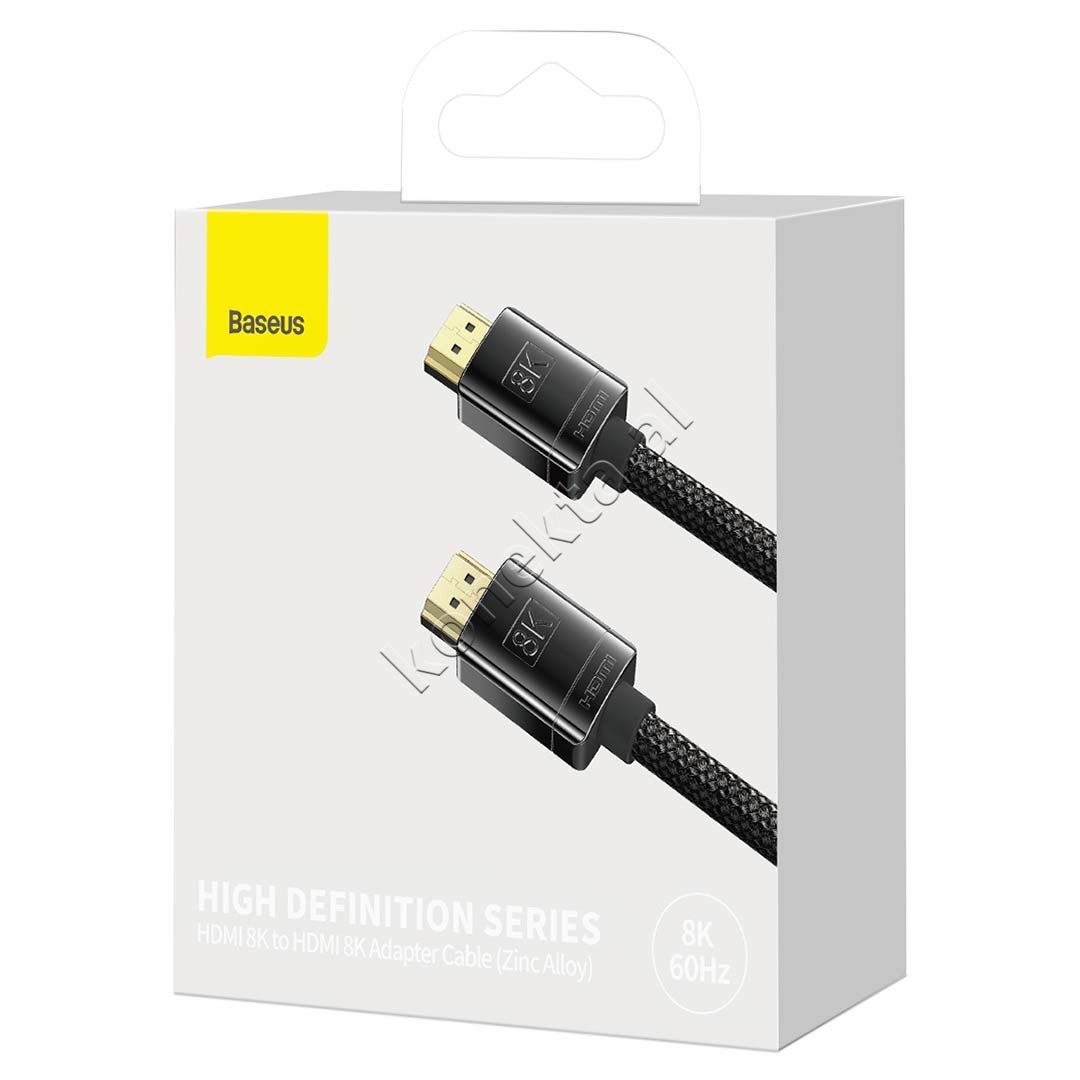 Baseus HDMI Cable, 2m, HDMI 2.1, 8K, Black - Thumbnail 10