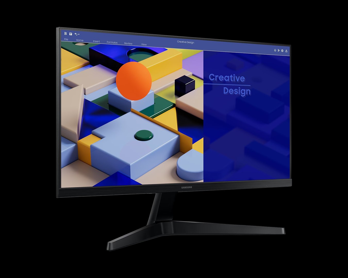 Samsung Essential S3 S31C Monitor, 24" FHD, 75Hz - Thumbnail 2
