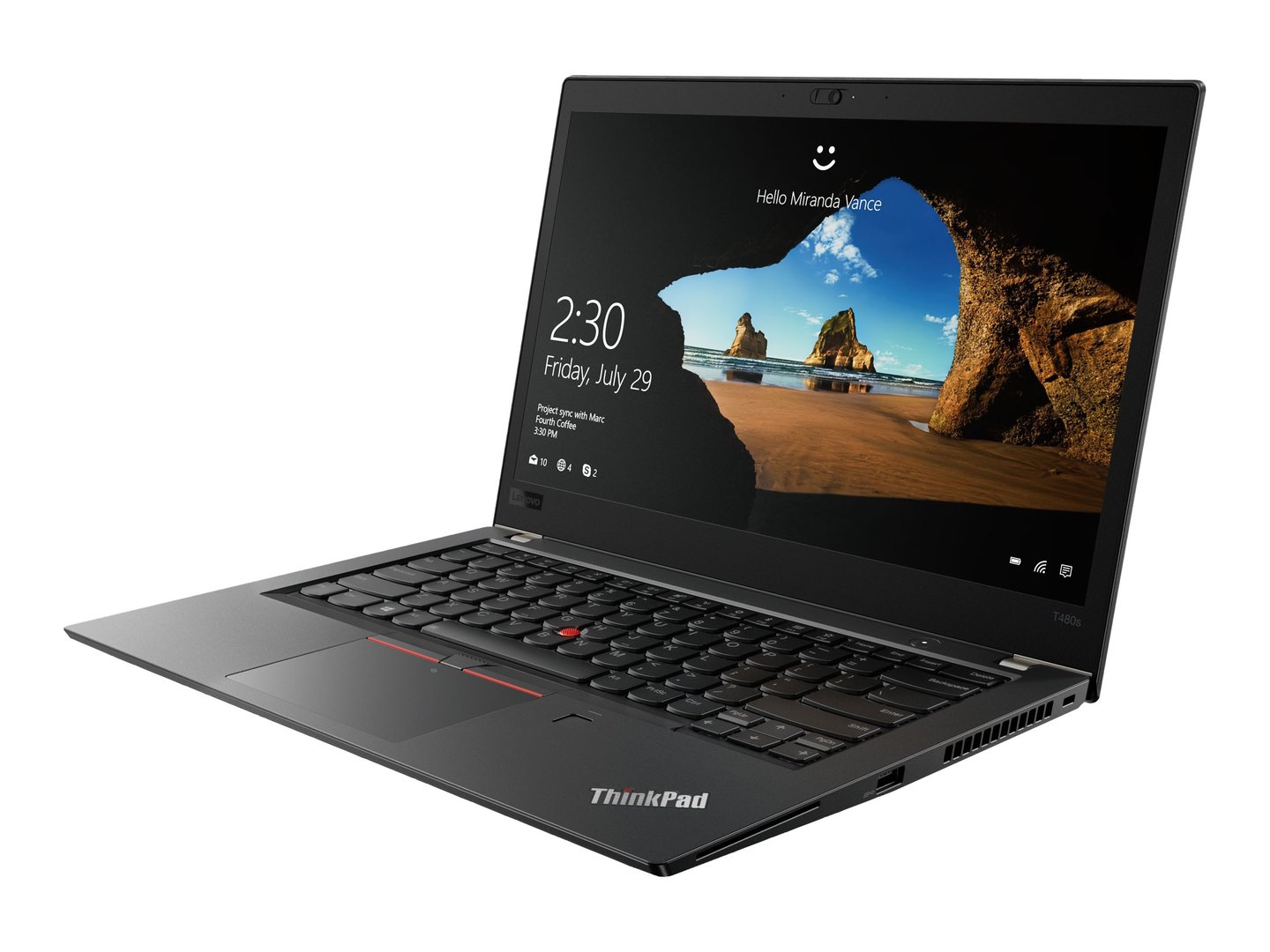 Lenovo ThinkPad T480S Laptop, 14.1" Full HD, Core i5-8250U, 16GB RAM, 256GB SSD, Pre-owned - Thumbnail 2