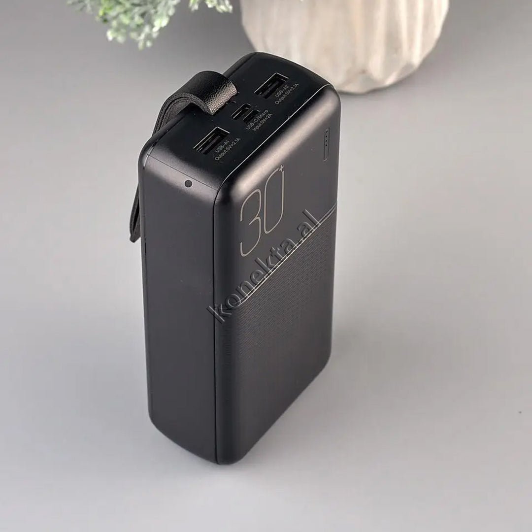 XO 30000mAh Battery, Black, 2 Ports - Thumbnail 3
