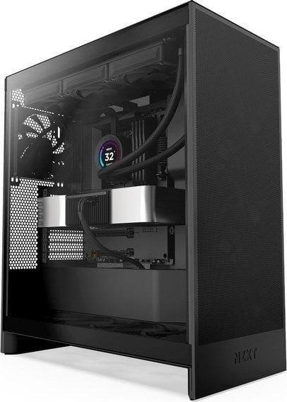 NZXT H7 Flow Case, Black, Midi Tower - Thumbnail 3