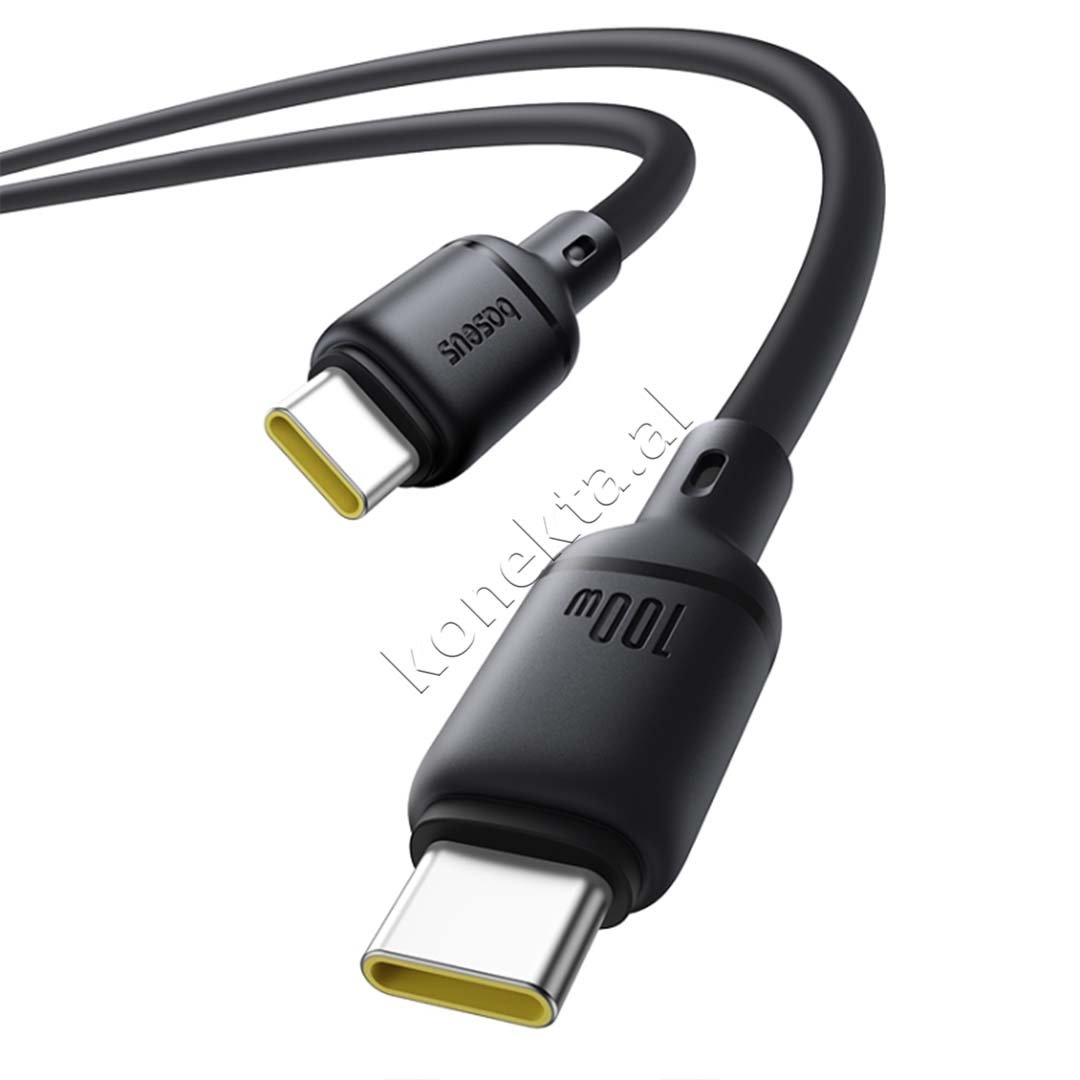 Baseus Type-C Charging Cable, 100W, 1m, Black - Thumbnail 3