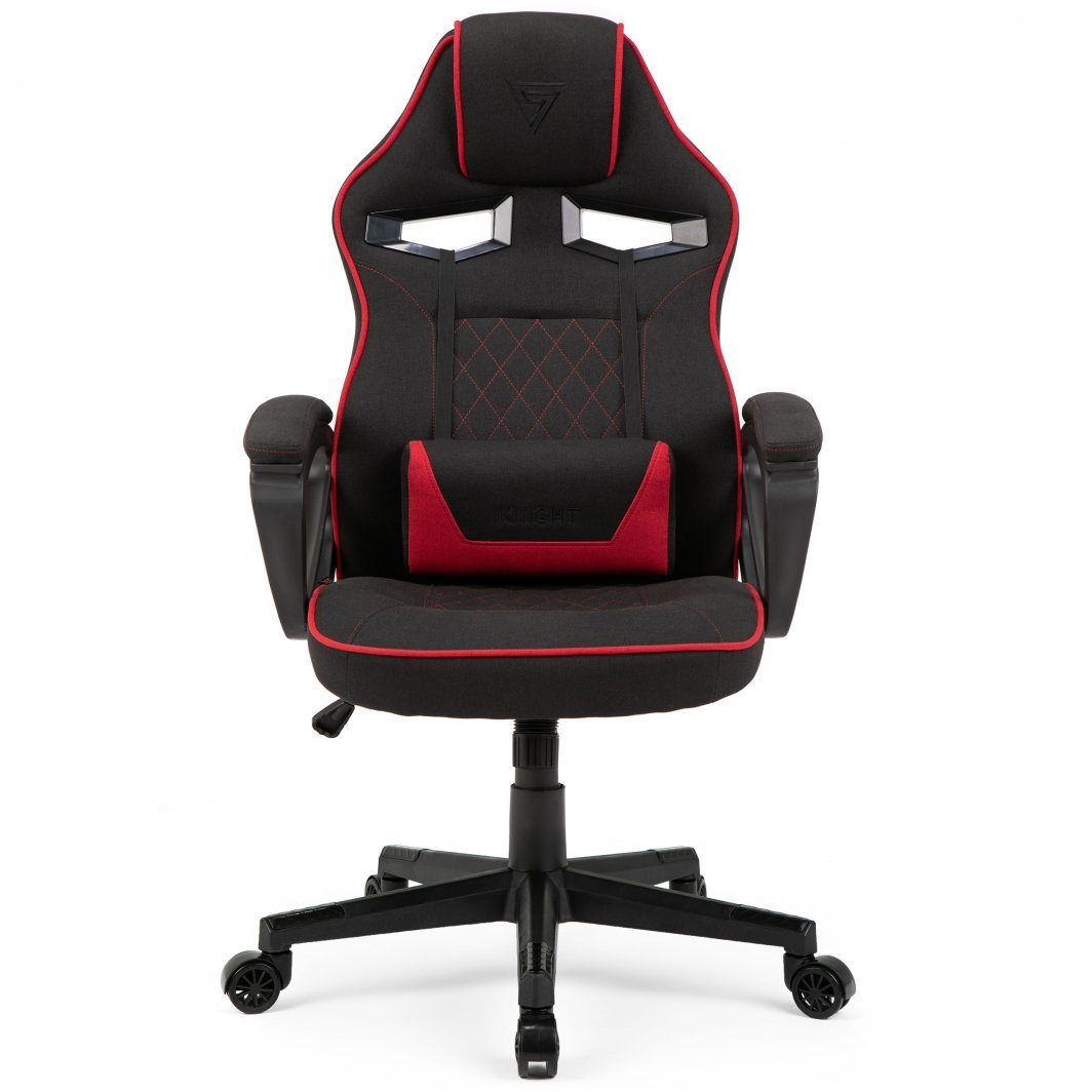 SENSE7 Knight Chair, Black/Red - Thumbnail 2