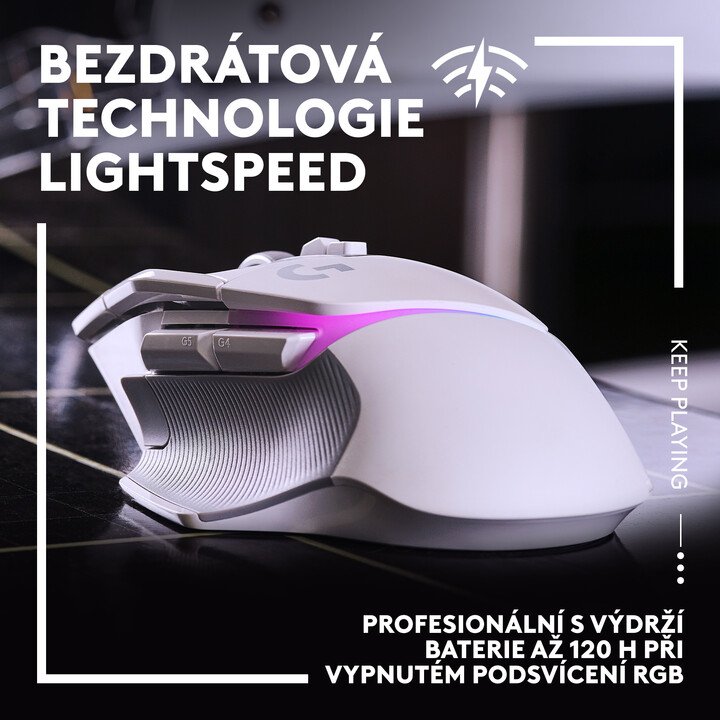Logitech G502 X Plus Mouse, White - Thumbnail 3