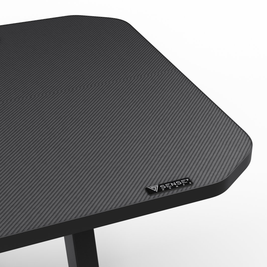 SENSE7 Classic Desk, 140cm x 60cm, Black - Thumbnail 6