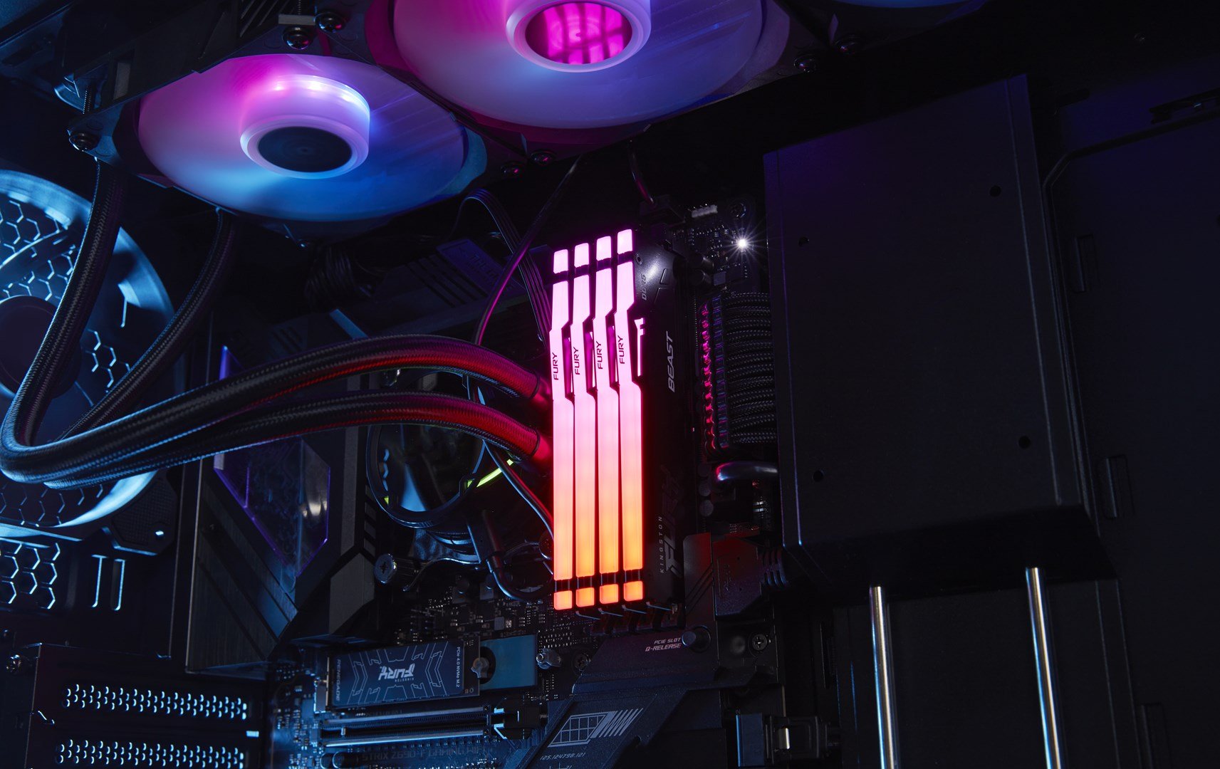 Kingston FURY RAM 64GB 5600MT/s DDR5 CL36 DIMM (2 x 32 GB) Beast RGB EXPO - Thumbnail 9
