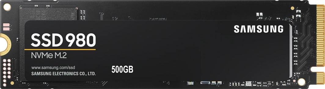 Samsung 980 SSD, 500GB, M.2 2280 PCI-E x4 Gen3 NVMe - Image 1