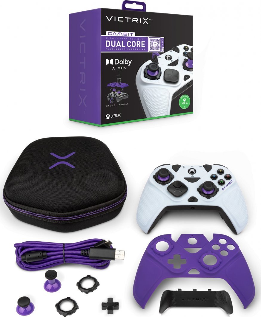 Victrix Gambit Tournament Controller, Wired, White / Purple - Thumbnail 13