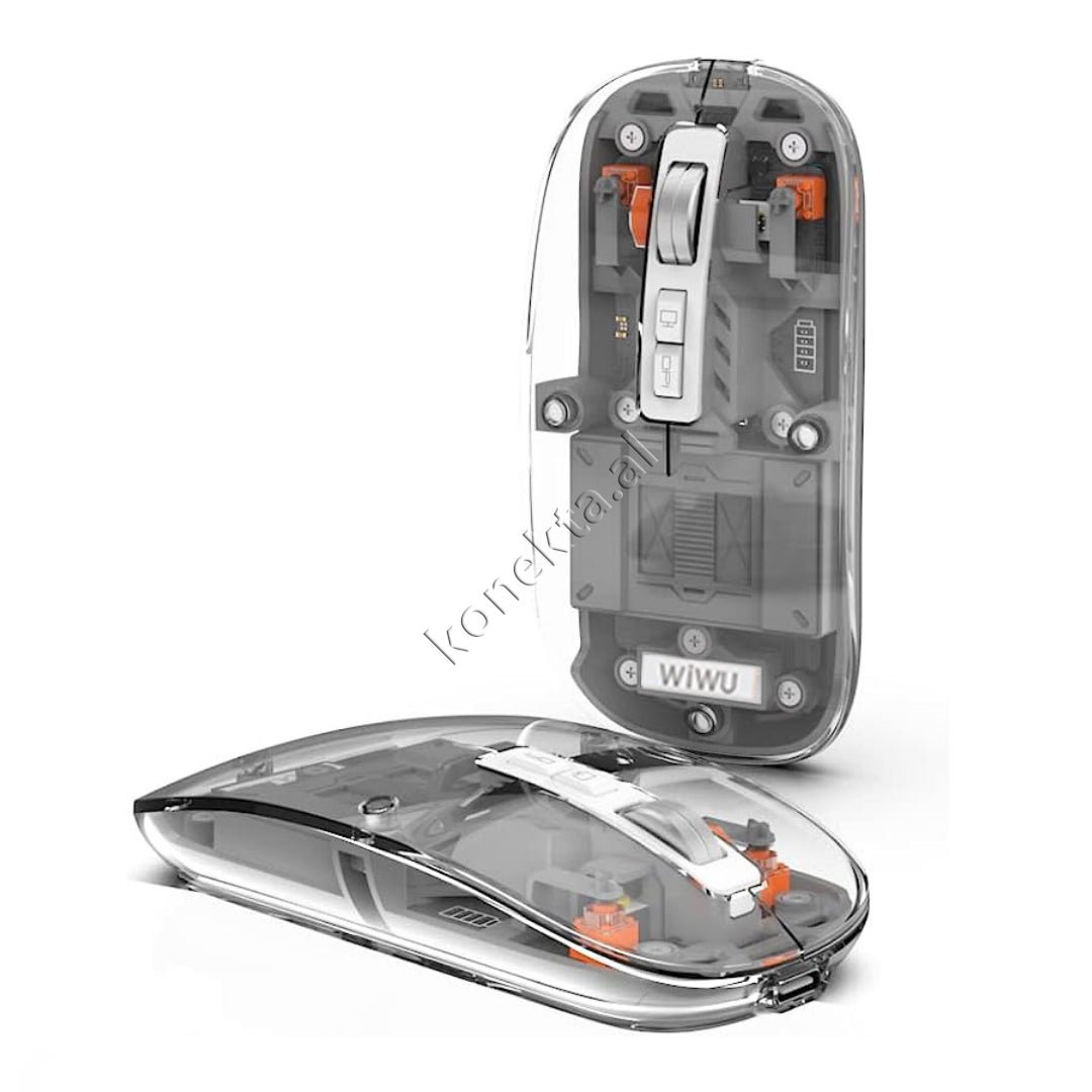 Baseus Wiwu Wireless Mouse, Dark Gray / Light Blue - Thumbnail 8