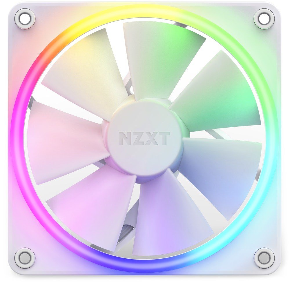 NZXT F120 RGB Fan, 120mm, White - Thumbnail 3