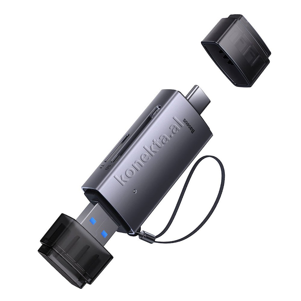 Baseus SD Card Adapter with Type-C and USB Ports - Thumbnail 3