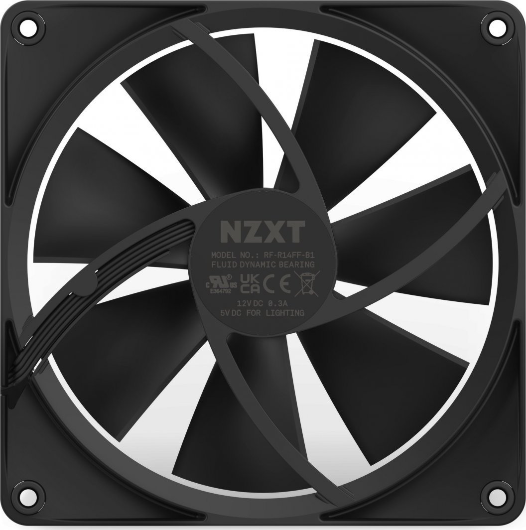 NZXT F140 RGB Fan (RF-R14SF-B1) - Thumbnail 6