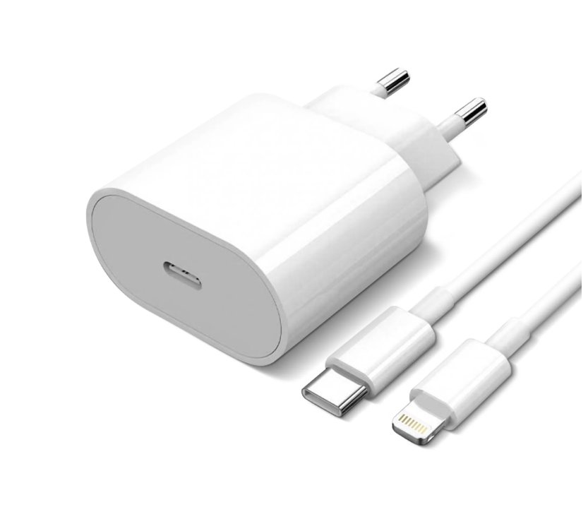 Apple iPhone 13 Pro Max Charger, 25W USB-C, Koke Angleze - Image 1