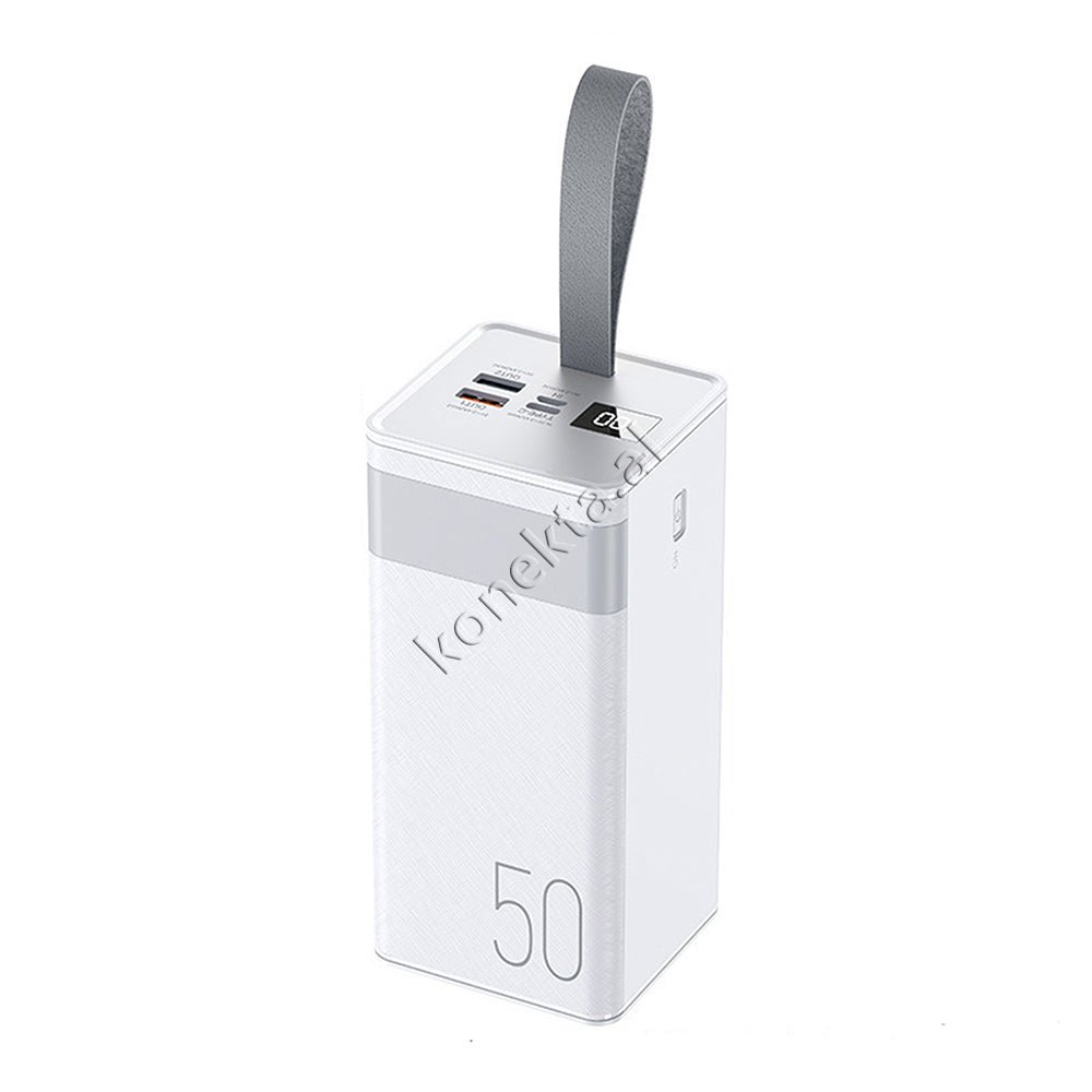 Remax 50000mAh Battery, White, 2 Ports - Image 1