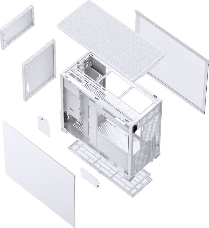 Jonsbo D41 Mesh Case, White, Midi Tower - Thumbnail 7